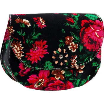 Folk Lover kabelka kabelka přes rameno z pravé kůže, vícebarevná