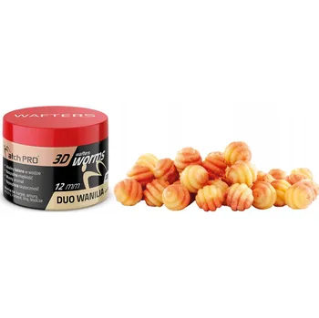 Boilies MatchPro 3D WORMS WAFTERS DUO Vanilka 12mm 20g