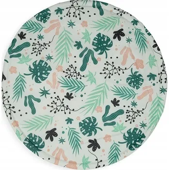 Hrací deka Jollein Jollein - Kulatá hrací podložka na hraní a lezení 92 cm Leaves
