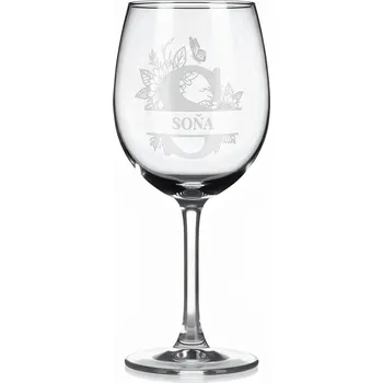 Sklenice Vínová sklenka s gravírovaným jménem – SONA