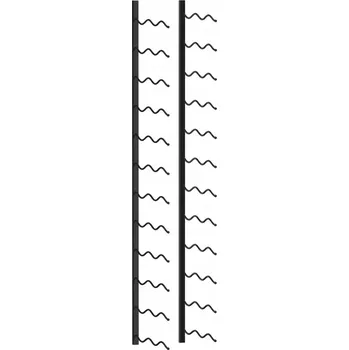 Stojan na víno Stojan na víno vidaXL nástěnný černý 21x22,5x120 cm