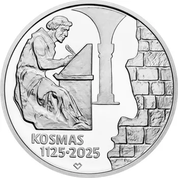 2025 - Stříbrná mince kronikář Kosmas - Proof