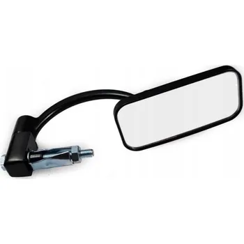 Zrcátko pro motocykl OBDÉLNÍKOVÁ ZPĚTNÁ ZRCÁTKA DO ŘÍDÍTEK ČERNÁ VETERÁN