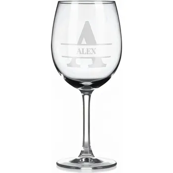 Sklenice Vínová sklenka s gravírovaným jménem – ALEX