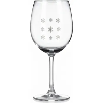 Sklenice Sklenice na víno s gravírovaným motivem sněhových vloček