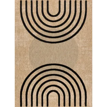 Koberec Kusový koberec Spark 0688 beige/black - doprava zdarma