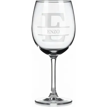 Sklenice Vínová sklenka s gravírovaným jménem – ENZO