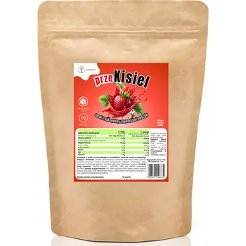 Bonbon Jahodový Kysel Bez Cukru s Kousky Ovoce 200g 10 Porcí! FIT