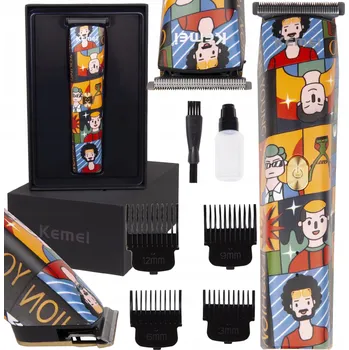 STROJEK ZASTŘIHOVAČ VLASŮ A VOUSŮ KEMEI BARBER USB