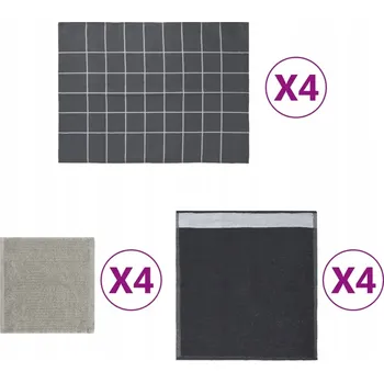 Utěrka Osuška VidaXL 15x21 cm bavlna