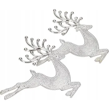 Vánoční dekorace SOB KOULE S SOBYM DEKORACE VÁNOČNÍ BAŇKY NA STROMEČEK 2 KS