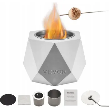 Biokrb Volně stojící biokrb Vevor 12,5 x 10,5 x 12,5 cm, černý