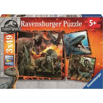Puzzle % Puzzle 3x49 Jurský svět 2 /Ravensburger
