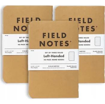 Blok Notes Field Notes Original Kraft - Linkovaný - Pro Levoruké - 3 kusy