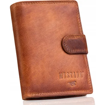 Peněženka Mustang peněženka z pravé kůže hnědá DENIMO HIGH WALLET - unisex