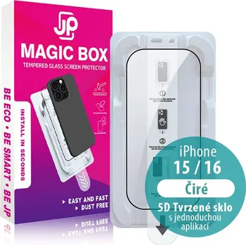 Sklo JP Magic Box 5D s aplikátorem pro iPhone 14 Pro
