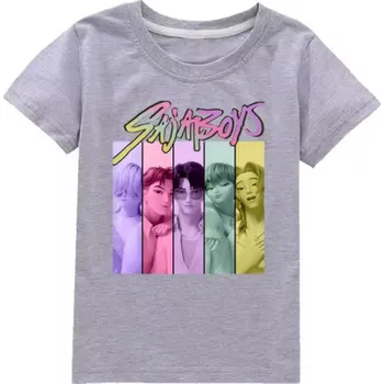 KPop Demon Hunters (Lovkyně démonů) KPop Demon Hunters dětské tričko s potiskem - Saja Boys Barva: Šedá, Velikost: 110