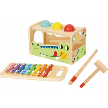 Hudební nástroj pro děti 2Kids Toys Zatloukačka a xylofon Krokodýl