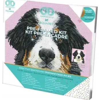 Diamantové malování DIAMANTOVÁ VÝŠIVKA DIAMOND DOTZ DIAMANTOVÁ MOZAIKA PES AHOJ ZUZU 31X31 cm