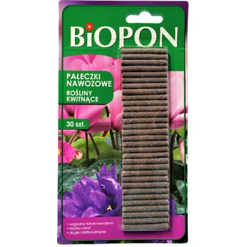 Hnojivo BIOPON Hnojivé tyčinky pro kvetoucí rostliny 30 ks vícesložkové hnojivo