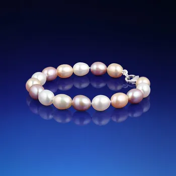 Náramek Perlový náramek Martha barevný - stříbrná karabinka 925/1000 0,50g