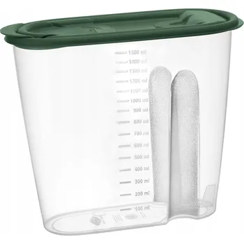 Dóza na potraviny Nádoba na sypké produkty Galicja Molly 9563 zelená 1,5 l