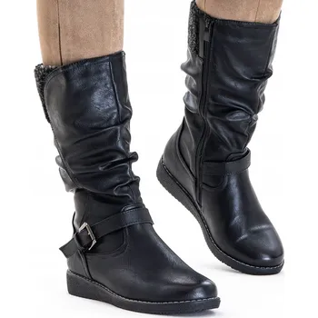 Dámské kozačky Wojtyłko dámské kozačky do půlky lýtek velikost 36