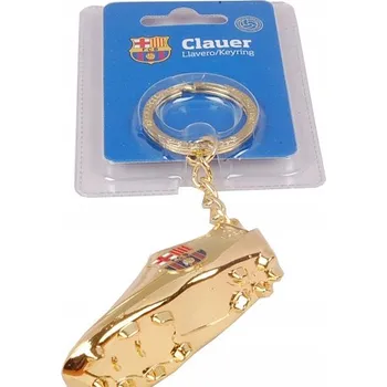 FC BARCELONA BRYLOK PŘÍVĚSEK PŘÍVĚSEK NA KLÍČE PŘÍVĚSEK ZLATÁ BOTA S ERBEM