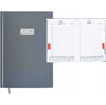 Kalendář Knižní kalendář 2026 A5 Avanti šedý