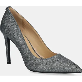 Dámské lodičky Kožené lodičky MICHAEL Michael Kors Alina stříbrná barva, 40F5HNHP1M.041 SLV, EUR 39