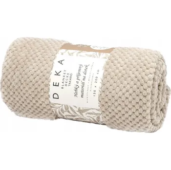 Prostěradlo ARÔME HOME Mikroflanelová deka, Pixel bílá