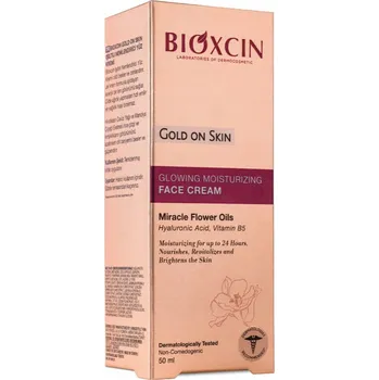 Pleťový krém Bioxcin Rozjasňující hydratační pleťový krém se zlatem - 50 ml