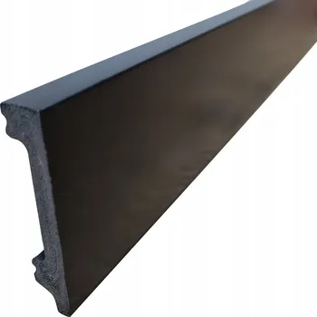Podlahová lišta Podlahová lišta VERONA Černá matná 8cm Korner