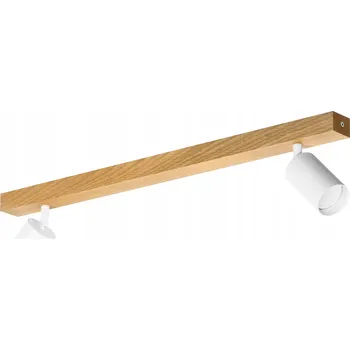 LED Stropní Svítidlo dubová trubice, moderní, 60 cm, 2 x GU10, bílá, Nástěnný Stropní Svítidlo