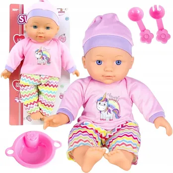 PANENKA MIMINKO MIMINKO V OBLEČENÍ Z BUTELKĄ 30 CM