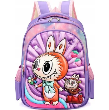 Školní batoh Školní batoh Jelly Pens s více přihrádkami fialový