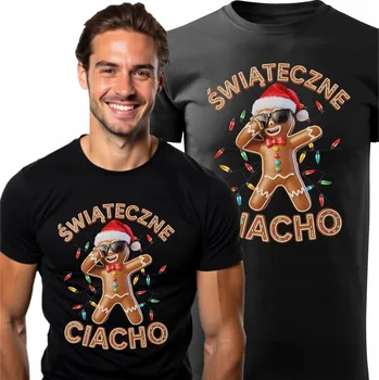 Pánské tričko TRIČKO TRIČKO SANTA CLAUS DÁREK VÁNOČNÍ DORT XXL