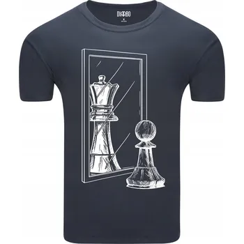Pánské tričko Pánské tričko S Potiskem Šachy Pro Šachistu Pěšec L