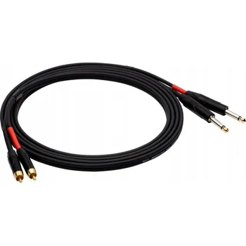 Audio kabel Kabel RCA - jack 6,3 mm Red's music RM-AU1415BX 1,5 m