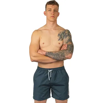 Pánské kraťasy Pánské rychleschnoucí plavkové šortky na pláž, tmavě modré Captain Mike 6XL