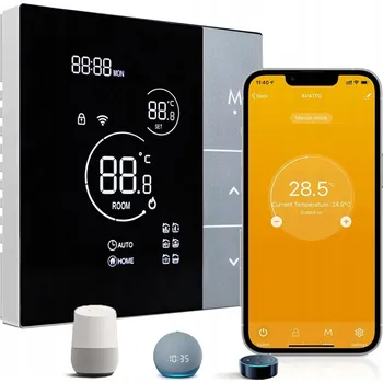 Termostat TERMOSTAT PRO PODLAHOVÉ TOPENÍ, TOPENÍM ROHOŽE WIFI TUYA LCD 3A SMART