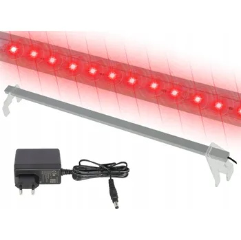 Akvarijní technika LED osvětlení do akvária lampa BELKA LED 40cm Červená ULTRA SLIM