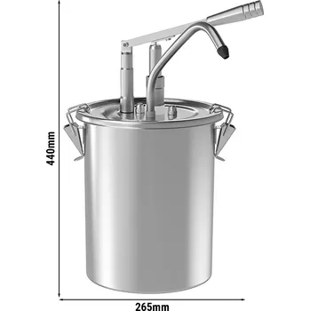 G.Gastro Dávkovač omáčky - 10L - s nádobou