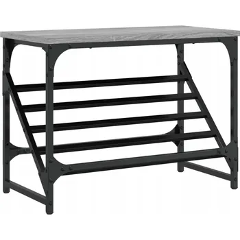 Botník Stojan na boty, šedý dub sonoma, 60x30x45 cm