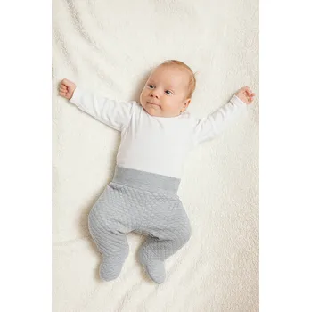 Dupačky Baby Service Zimní prošívané polodupačky z dutého vlákna šedé Vel. 56