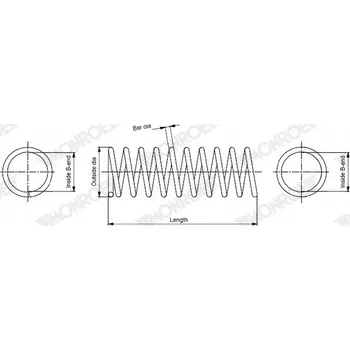 Pružina podvozku Monroe SP5005