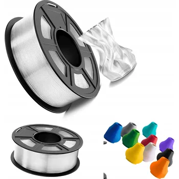 Filament Filament PRZEZROCZYSTY pro 3D tiskárnu PETG TECBEARS 1,75mm 1 kg/špulka