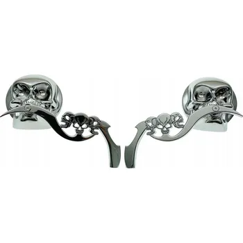 Zrcátko pro motocykl CHROMOVÁ ZRCÁTKA M10 10MM CHOPPER DRAG CRUISER KLASIK (21834)