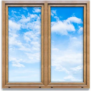 Okno PVC okno Lorac 1500x1500 mm Zlatý Dub, otevíravo-sklopné, trojsklo