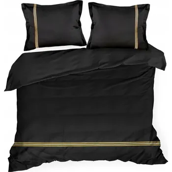 Povlečení Sada povlečení s výšivkou 160x200 černá